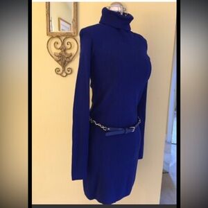 INC International Concepts Royal Blue Turtleneck Sweater